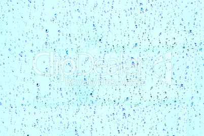 droplets of water on the glass