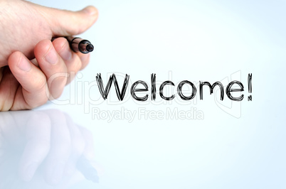 Welcome text concept Welcome text concept