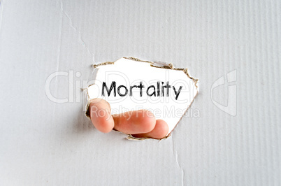 Mortality text concept