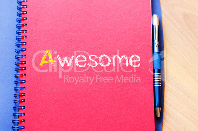 Awesome write on notebook