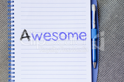 Awesome write on notebook