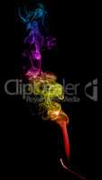 Abstract multicolored smoke