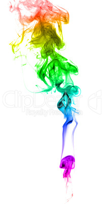 Abstract multicolored smoke