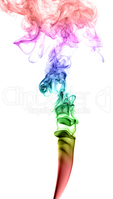 Abstract multicolored smoke