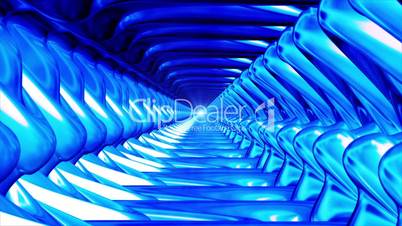 Broadcast Endless Hi-Tech Tunnel Blue, Industrial, Loopable, HD