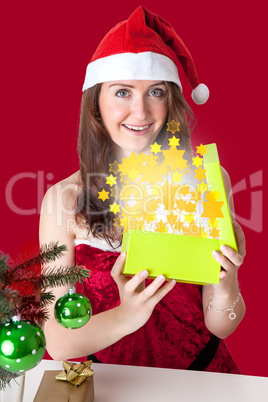 Woman with Christmas