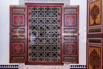 Arab decoration and architecture in Marrakech