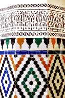 Arab mosaic in Marrakech