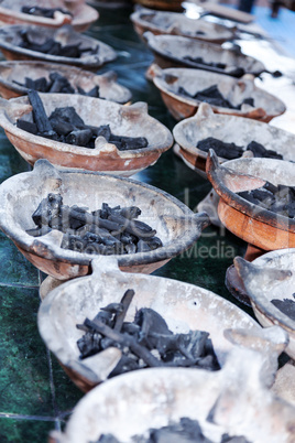 Preparing for a barbecue in Morocco