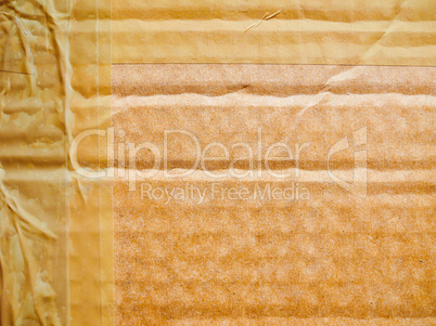 Retro look Brown corrugated cardboard background