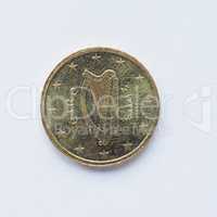 Irish 10 cent coin