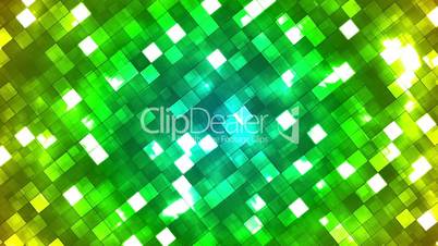 Broadcast Twinkling Fire Light Diamonds, Green Yellow, Abstract, Loopable, HD