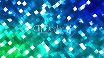 Broadcast Twinkling Fire Light Diamonds, Green Blue, Abstract, Loopable, HD