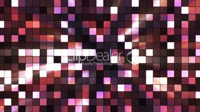 Broadcast Twinkling Hi-Tech Squares, Brown Magenta, Abstract, Loopable, HD