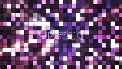 Broadcast Twinkling Hi-Tech Squares, Purple Magenta, Abstract, Loopable, HD