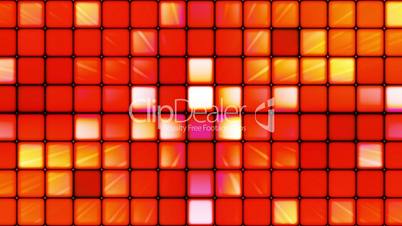 Broadcast Twinkling Hi-Tech Cubes, Red, Abstract, Loopable, HD