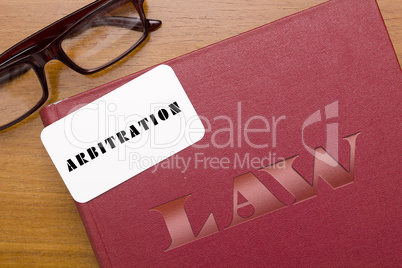 Book arbitration acts with business card