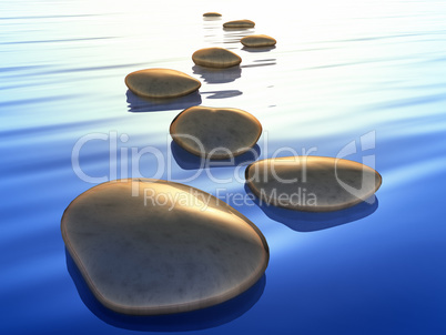 step stones