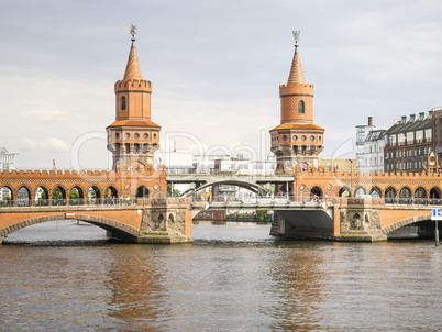 Red Bridge in Berlin Germany