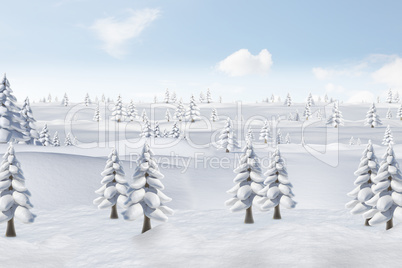 Winter snow scene