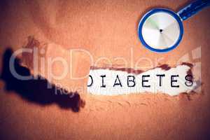 Composite image of diabetes