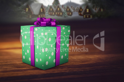 Composite image of christmas gifts