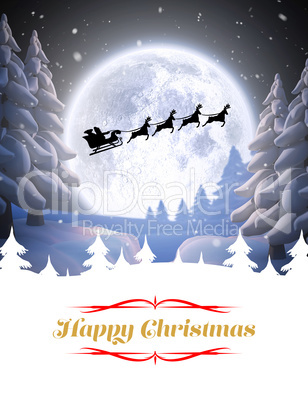 Composite image of happy christmas