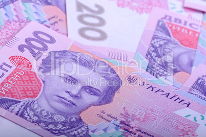 Ukrainian money background