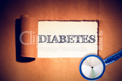 Composite image of diabetes