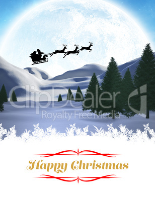 Composite image of happy christmas