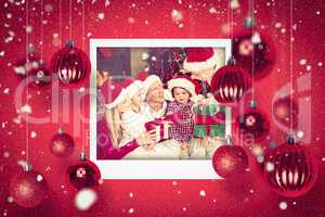 Composite image of christmas photographs