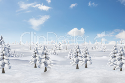 Winter snow scene