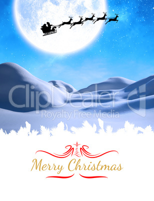 Composite image of merry christmas