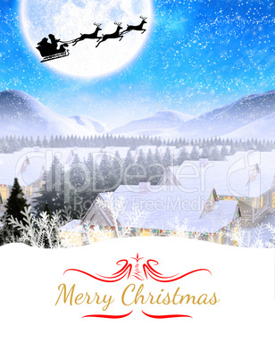 Composite image of merry christmas