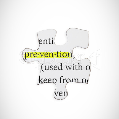 Composite image of prevention