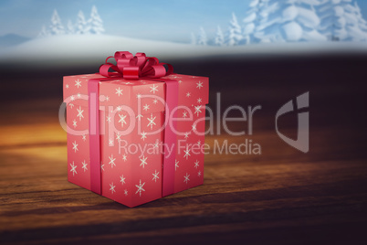 Composite image of christmas gifts