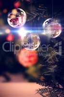 Composite image of christmas bauble