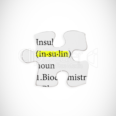 Composite image of insulin