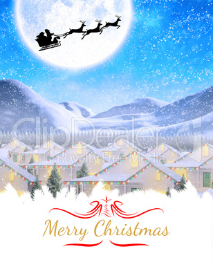 Composite image of merry christmas