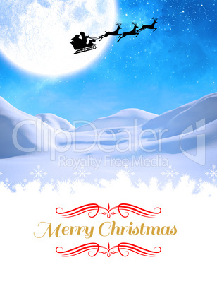 Composite image of merry christmas