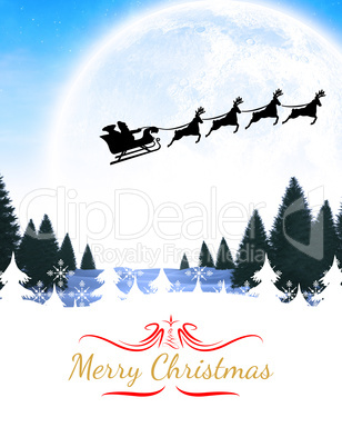 Composite image of merry christmas