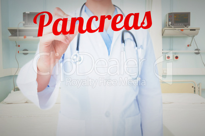 Pancreas against sterile bedroom