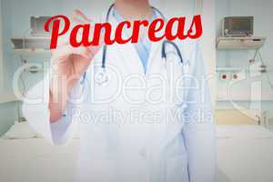 Pancreas against sterile bedroom