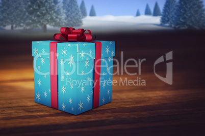 Composite image of christmas gifts