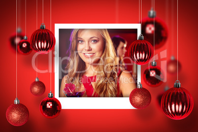 Composite image of christmas photographs