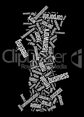 Business text cloud