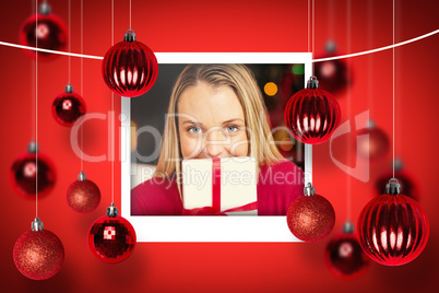 Composite image of christmas photograph