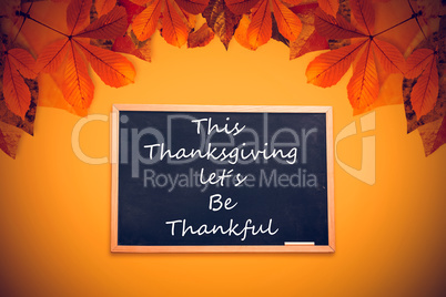 Composite image of happy thanksgiving