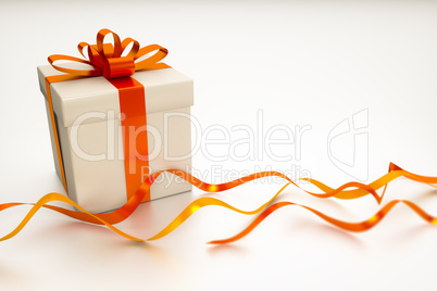 gift box with red ribbon