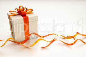 gift box with red ribbon